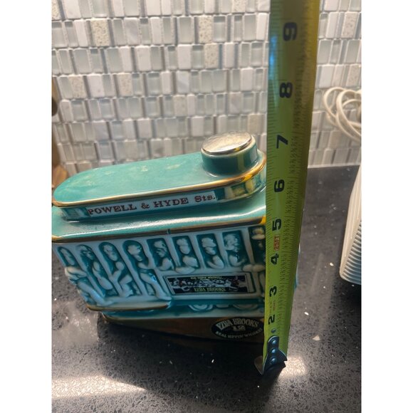 EZRA Brooks vintage whiskey decanter, circa 1968, HYDE PARK, cable car, unique - Picture 9 of 12